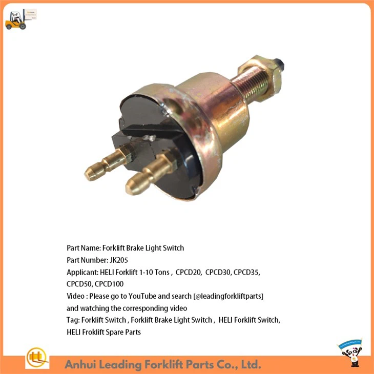Interruptor de luz de freno de carretilla elevadora JK205