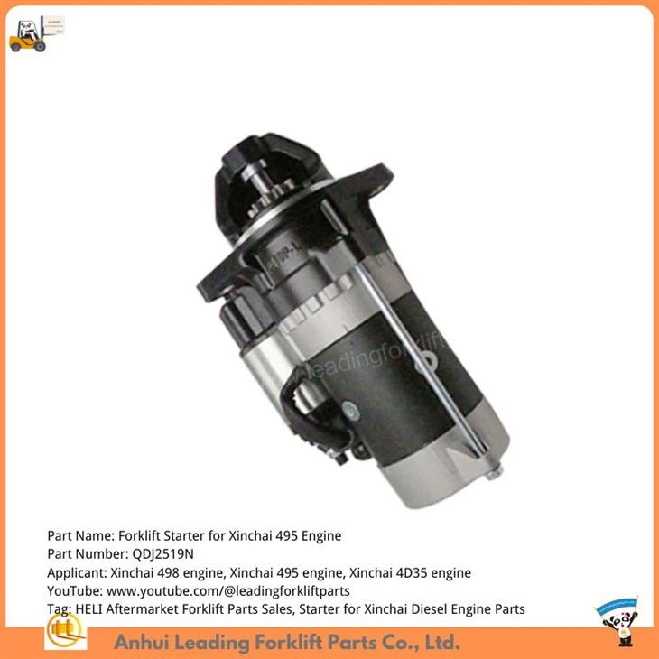 Piezas del motor diésel Xinchai 495|Motor de arranque de piezas de montacargas OEM|Arrancador de motor de carretilla elevadora HELI CPCD25