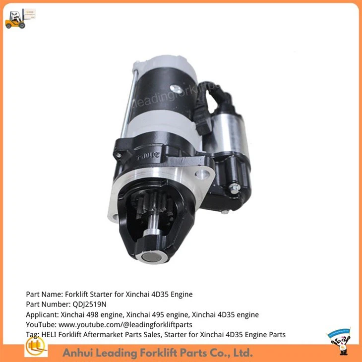 Forklift Starter for Xinchai 4D35 Engine