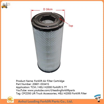 Cartucho de filtro de aire para carretilla elevadora