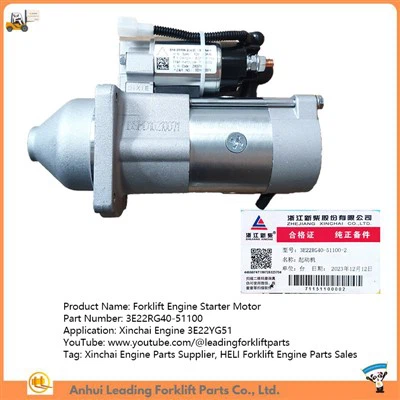 3E22RG40-51100|Motor de arranque de carretilla elevadora HELI|Proveedor de piezas de motor Xinchai|Repuestos para carretilla elevadora